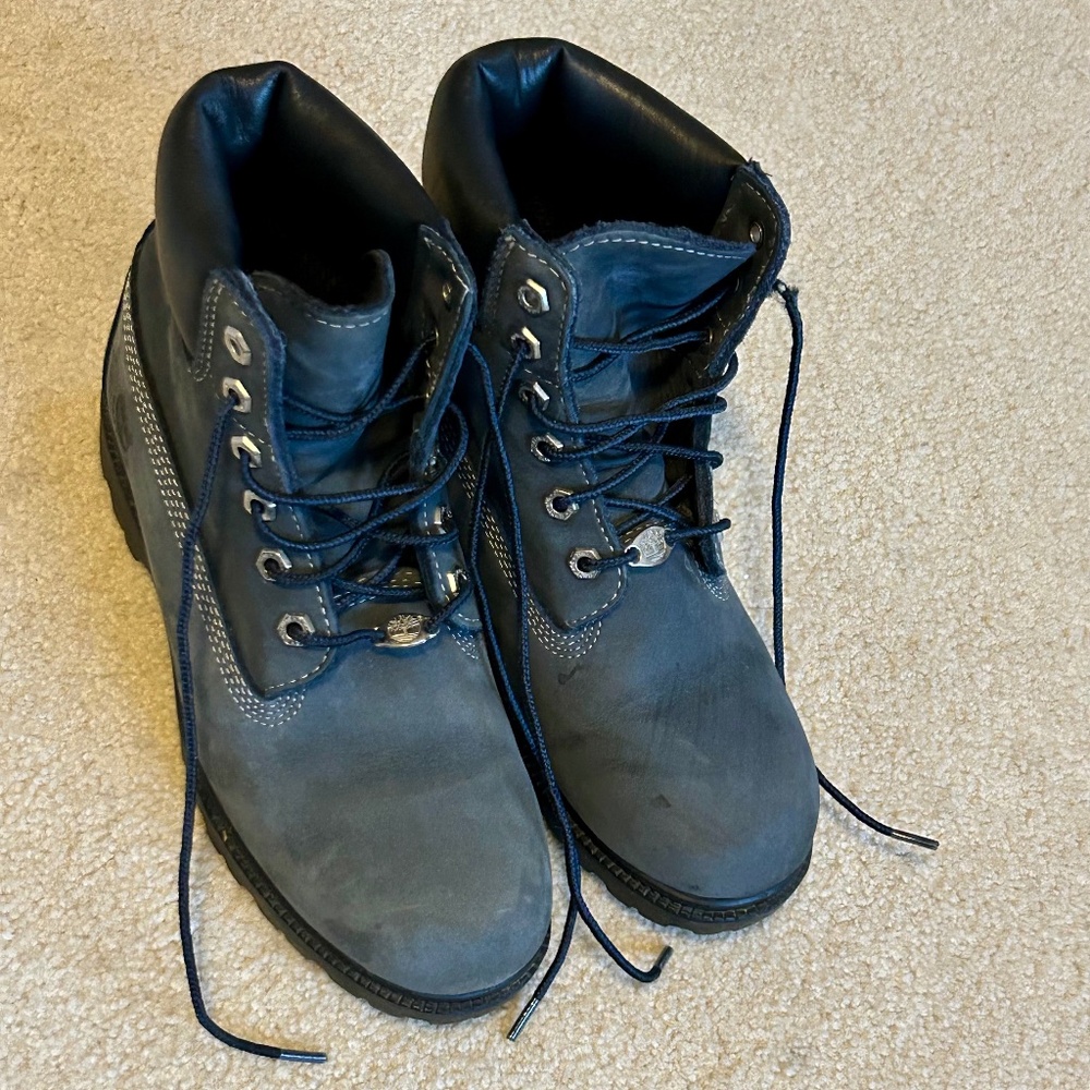 Timberland women's blue boots 8